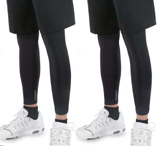 [Nipinus]レッグカバーサイクル速乾UVカットUPF50+滑り止め付き日焼け防止吸汗速乾夏用清涼感(ブラック..