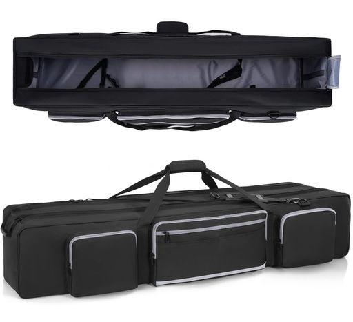 BQKOZFIN三脚ケース132x25x25cmキャリーバッグライトスタンド/マイクスタンド収納バッグ防水厚手クッシ..