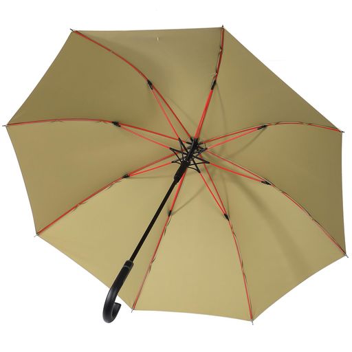 Zruier傘メンズレディース長傘【超軽量●豪雨台風対応】超撥水耐風230T高強度グラスファイバーTeflon加工丈夫日傘大きい直径110cm紳士長傘晴雨兼用収納ポーチ付き(ちゃいろ)