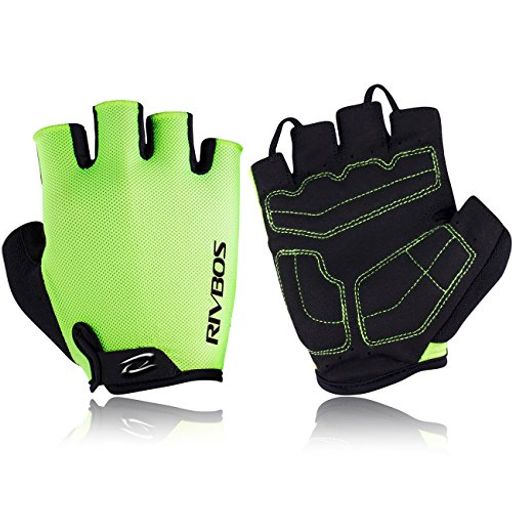 RIVBOS(リバッズ)サイクルグローブサイクリング自転車ロードバイクグローブ手袋3D立体指切りgel入り耐..