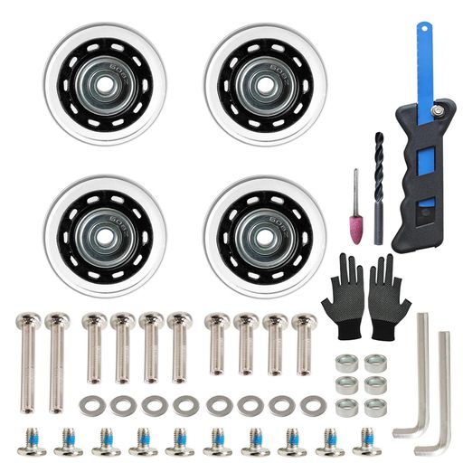 4個セットスーツケースタイヤ交換キット車輪補修静音車輪キャスター交換修理キットキャリーバッグスー..