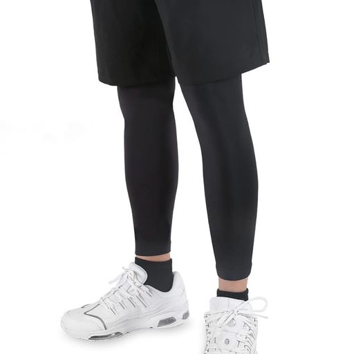 [Nipinus]レッグカバー日焼け防止吸汗速乾夏用清涼感コンプレッションレッグスリーブUVカットサイクル日焼け防止冷感自転車両足用(M無ロゴブラック(1組2枚入り)