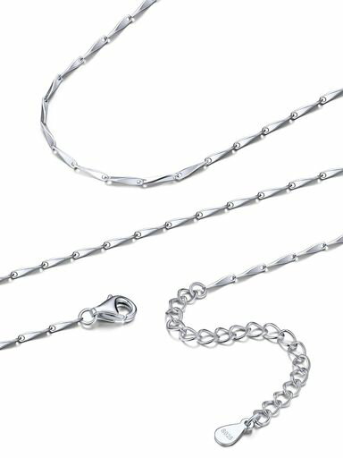 ネックレスチェーンのみレディースシルバー925金属アレルギー対応つけっぱなし細め指輪用チェーンSILVE..