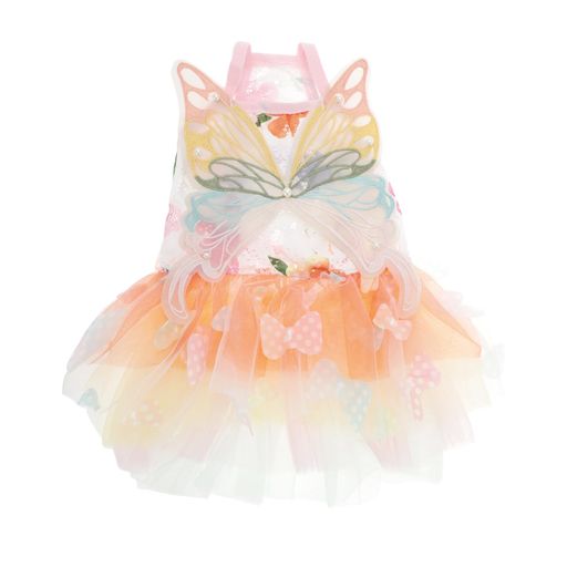 RENEWREVITAL犬用ドレスバタフライガールズ犬服犬用プリンセスドレスかわいい夏の衣装小型犬用手作りス..