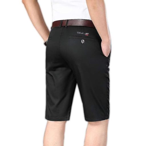 [inotenka]ショートパンツハーフパンツゴルフパンツ半ズボンメンズ夏伸縮性良い無地スリムストレートパンツビジネス、ゴルフ、お釣り用オシャレメンズファッション6色12ウエストサイズ(2…