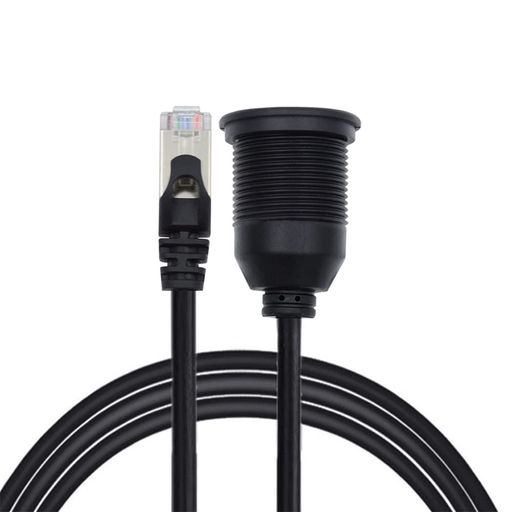 NFHK1mの防水ちり止めねじロックCAT6RJ45男性から女性LANイーサネットネットワーク延長ケーブル車パネ..