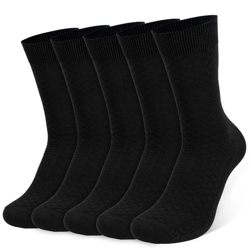 [HASOME]靴下メンズビジネスソックス5足セット竹繊維抗菌消臭通気性蒸れない柔らかい紳士靴下通勤通学..