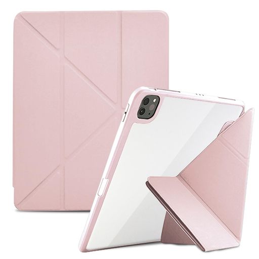 iPadPro12.9インチケース第6/5/4/3世代に適用(2022/2021/2020/2018)用インチケースレザー背面カバー5WAYスタンド橫置&縦置マグネット吸著式付き自動(dòng)スリープ機(jī)能超スリム軽量沖撃保護(hù)