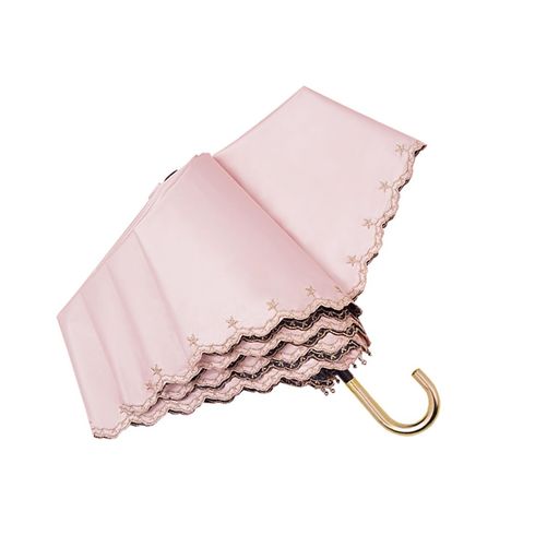 日傘折りたたみ傘超軽量174g/194gUVカット遮光遮熱日傘兼用雨傘大人可愛い上品通勤通学レディース母の日プレゼント携帯便利(星ーピンク)