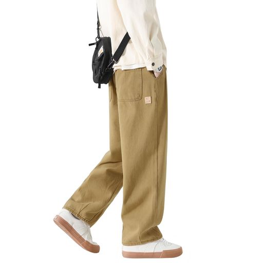 [Olekei]サルエルパンツメンズズボンワイドパンツメンズズボン9分丈無地調整紐人気快適ゆったり通気性..