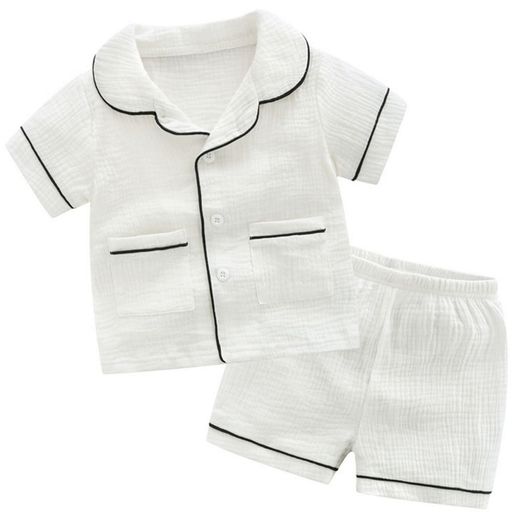 [KISBINI]男の子女の子ガールズ半袖パジャマ上下セット子供服パジャマ部屋着普段着ガーゼ綿100%可愛い夏