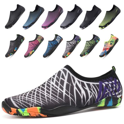 Sixspaceマリンシューズウォーターシューズシュノーケリングアクアシューズビーチサンダル男女兼用水陸両用白25cm(4)