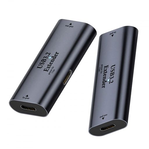 CYアダプターUSB3.0アクティブリピーターアダプターType-Cメス-Type-Cメスエクステンダーチップセット付きカメラプリンターコンピューター用