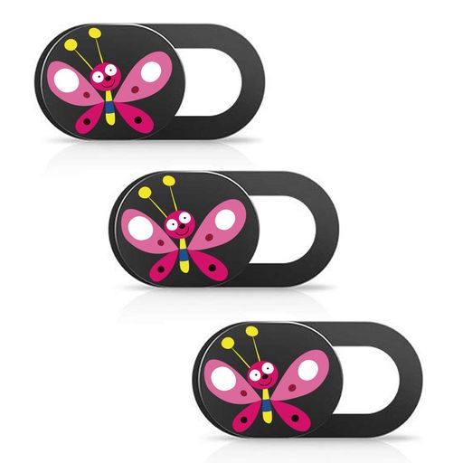 SIREGウェブカメラ保護カバー超薄型でかわいいアニマル柄のカメラ保護カバー、スライド式ノートブック..