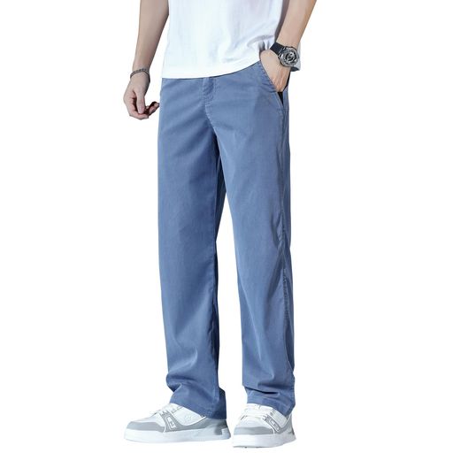 [HMT]ズボンメンズ夏服冷感スラックス人気ワイドテーパードパンツ軽量速乾ストレートパンツゆったり大きいサイズボトムス上品ロング丈無地ラウンジパンツ春夏