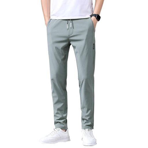 ズボンメンズパンツ接触冷感夏服ジョガーパンツ涼しい速乾超ストレッチスウェットパンツ薄手軽量レギパン美脚イージーパンツ部屋着ボトムスアイスシルクパンツ春夏