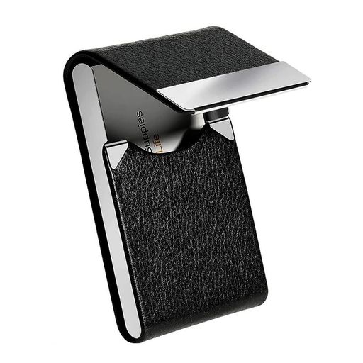 [CHENLONB]名刺入れ名刺ケースメンズ磁石ピタッと閉じるビジネス化粧箱名刺が折れない大容量取り出しやすい男女兼用(ブラック)