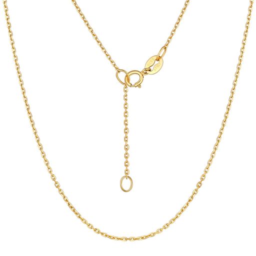 [Suplight]ネックレスレディースチェーンのみゴールドつけっぱなしあずきチェーンk18金金属アレルギー..