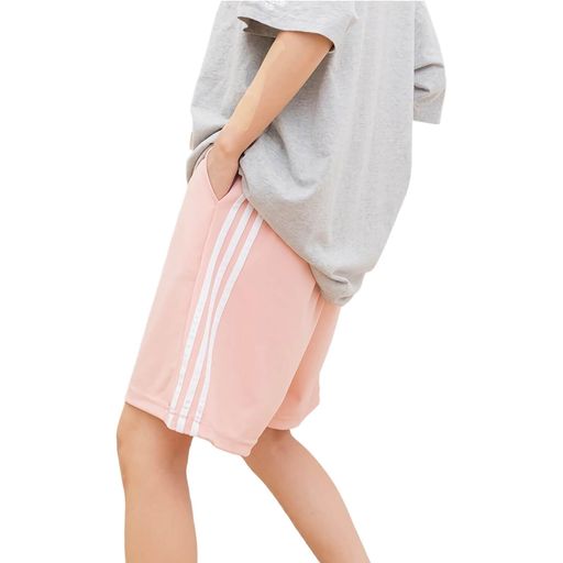 [fourfivesixはる]レディースハーフパンツ5分丈短パンショートパンツ軽量ストレッチポケット付きカジュアルウェア夏服スポーツ通気速乾ヨガランニング部屋着短パン(LBタイプピンク)