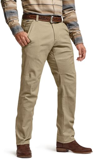 [CQR]メンズカーゴパンツ多機能ポケット付き撥水ストレッチ素材軽量ロングパンツタウンユース・作業用対応綿コットンTLP471-KHK_34W/32L