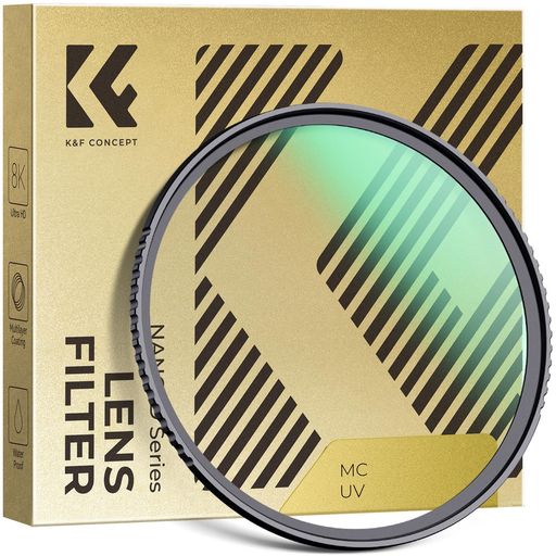 K&FCONCEPT49mmレンズフィルター高透過率極薄撥水防汚AGC日本製光学ガラスレンズ保護用MCUVフィルター(..
