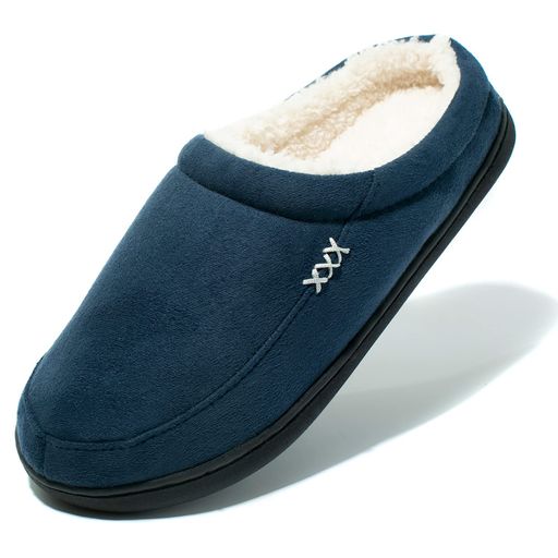 [Newdenber]スリッパルームシューズボア付き冬用防寒あったかメンズファー付きサボシューズクロッグシューズサンダル