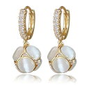 VICAKERシルバーピアスレディース人気金属アレルギー対応リングピアス18金アクセサリージルコニアイヤリングピアス風揺れる耳飾りキラキラファッション...