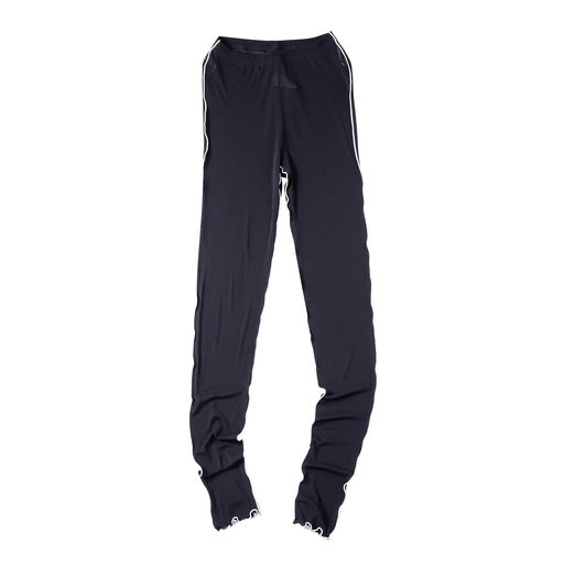 [MeadowLina]重ね着スタイル配色メローシアーレギンスレギンスロング丈レディースインナーボトムスメロ..