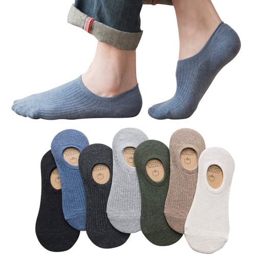 [Hsy-red]フットカバーメンズソックス男性用浅履き綿靴下くるぶしショートソックス脱げない滑り止め靴..