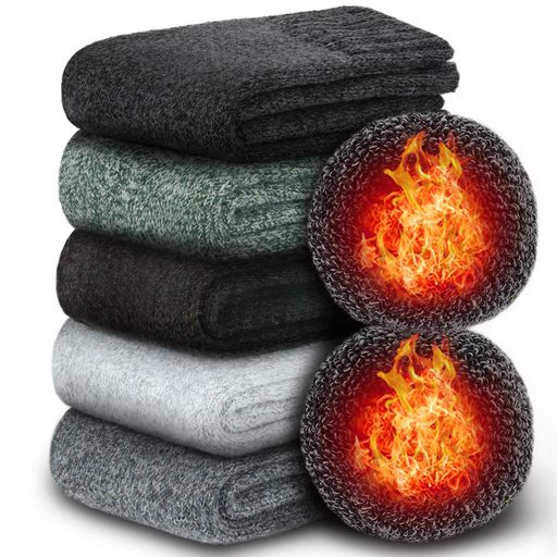 [HORADON]靴下メンズソックス冬厚手【極厚裏パイル・極暖38°C恒温・かかとつま先補強】吸汗抗菌消臭暖..