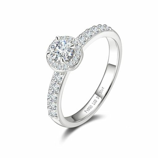 [FANCIME]ץʥ󥰥ǥ9ܥܥ4.4m0.33ct(DEF/VS)ץݡPT950إ...