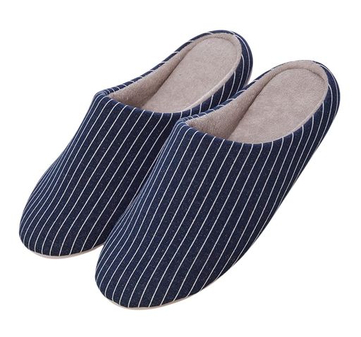 [Euyqs]スリッパ室内快適かわいい男女兼用(ボーダー/ネイビー大人25.5cm長さ・寸法・重量(範囲)日本の靴のサイズ寸法26.5cm)