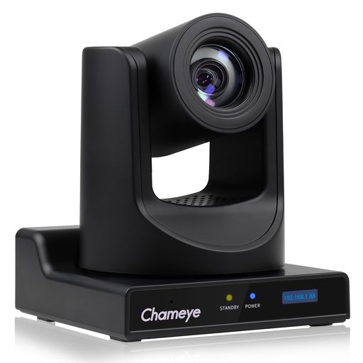 ChameyePTZカメラ20x光学ズームAI搭載自動追跡FHD1080P60PoE機能USB3.0/HDMI/3G-SDI出力IPカメラ広角リ..