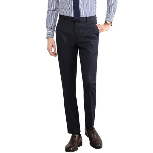 [VYOOU]メンズスラックスビジネススーツパンツノータック通勤ロングパンツフォーマル仕事着就職スーツ..