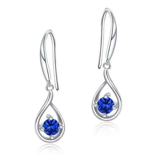 Naniwaaiピアスレディース人気誕生石ピアス揺れるしずく金属アレルギー対応18金ブラチラメッキシルバー..