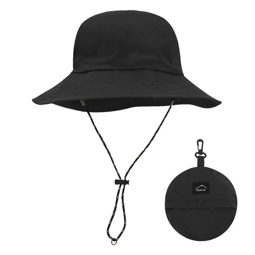 [HORADON]サファリハットメンズ【最新折りたたみ収納一体】【国内専門機関UPF50+・撥水認証済み】コンパクトUVカット帽子紫外線対策日焼け防水通気速乾つば広日除け軽量小顔バケットハッ…