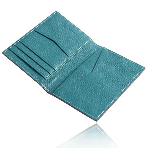 [LUCKYSGY]定期入れメンズ本革パスケースレディース二つ折りカードケース薄型カード10枚収納可能男女兼..