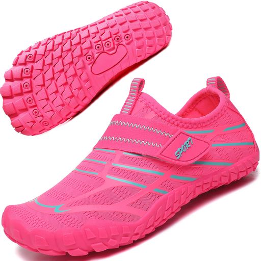 [Geecol]マリンシューズ、キッズ用ウォーターシューズ男の子や女の子は素足で砂浜、プールで運動できる..