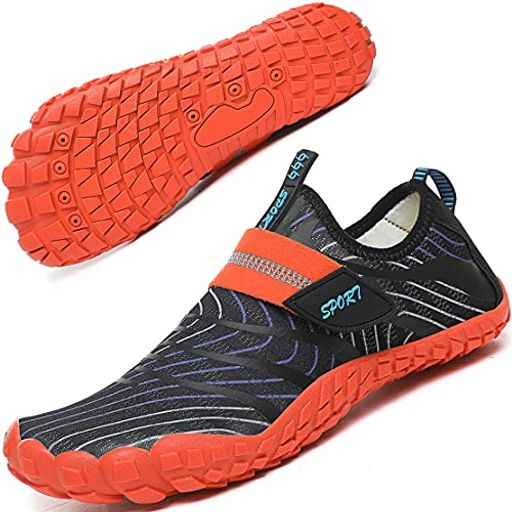 [Geecol]マリンシューズ、キッズ用ウォーターシューズ男の子や女の子は素足で砂浜、プールで運動できる..