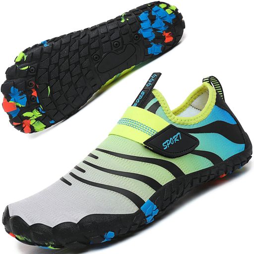 [Geecol]キッズ用ウォーターシューズ男の子や女の子は素足で砂浜、プールで運動できる速乾・軽くてよろ..