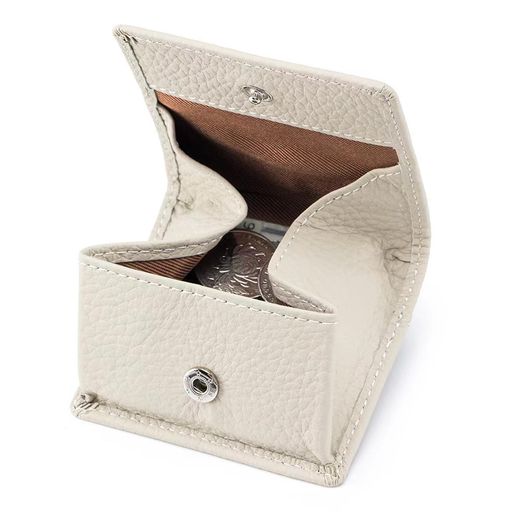 小銭入れレディース革ボックス型小銭入れメンズコインケースミニ財布コンパクトサイズボタン式カード使..