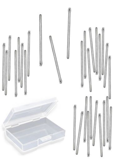 TICFROG30個セット時計ベルト調整部品15mm割れピン径φ0.9mmステンレス鋼時計バンドリンクコッターピン15ミリ時計ストラップバースプリットピン時計バ...