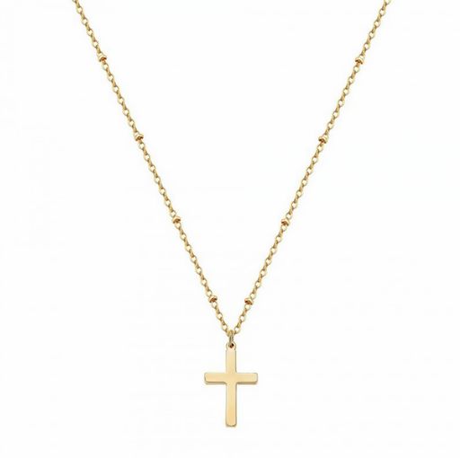 [Mesaro]クロスネックレスメンズレディース人気金属アレルギー対応十字架ペンダントゴールドアクセサリ..