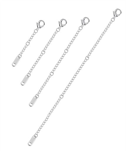 [ORAZIO]オラジオ【4本セット】アジャスターチェーンネックレス延長チェーン5/7.5/10/15cmサージカルス..