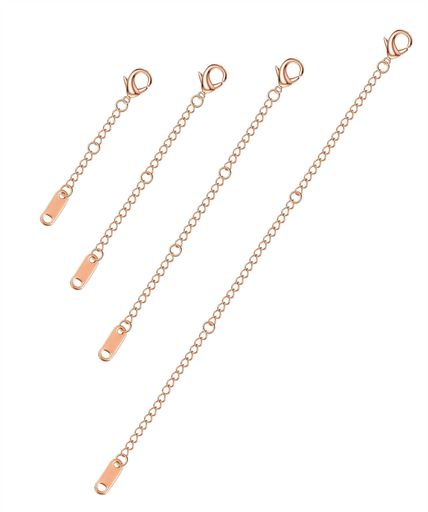 [ORAZIO]オラジオ【4本セット】アジャスターチェーンネックレス延長チェーン5/7.5/10/15cmサージカルス..