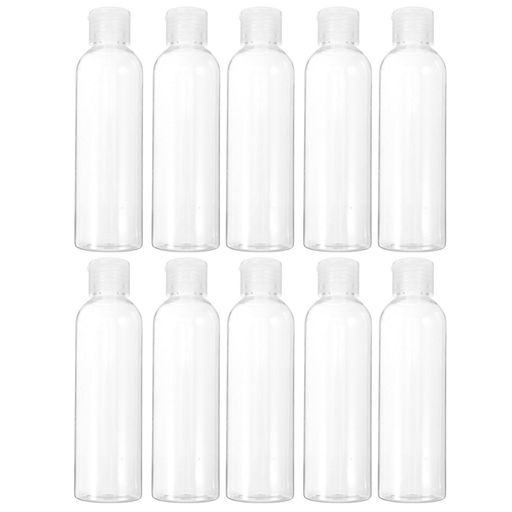LALAFINAトラベルボトル200mlプラスチック容器小分けボトル化粧品用詰め替えボトル空ボトルシャンプークリーム化粧品小分け容器トラベル出張旅行化粧品収納10本セット