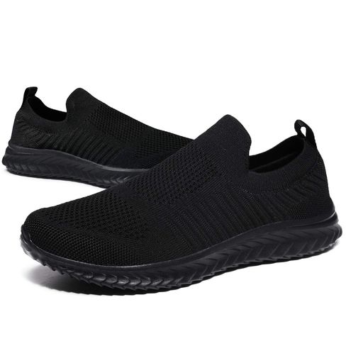 [JIAFO]スリッポンメンズレディーススニーカーウォーキングシューズ幅広紐なし超軽量大きいサイズランニングシューズトレーニングシューズ歩きやすい滑り止ナースシューズ婦人靴運動…