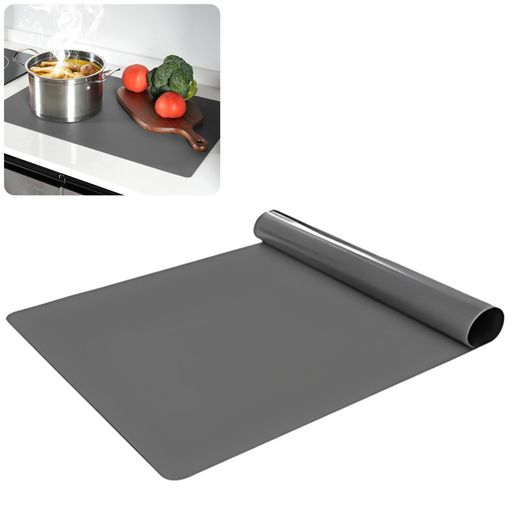 VorsiProシリコンマットシンクマットキッチン耐熱マット調理台保護マット大判サイズ作業台台所マットシート耐熱230°C耐冷-40°C抗菌厚手拭ける保護マット保護シート傷防止防汚滑り止め調…