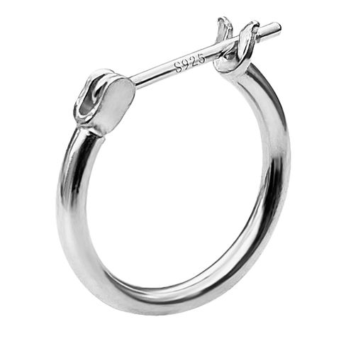 GOKEIフープピアスピアスフープシルバー925純銀リングピアス20Gレディースメンズジュエリーイヤリングアクセサリー金属アレルギーフリー男女兼用