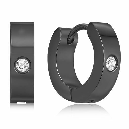 ACCEFANJIピアスメンズフープサージカルステンレスシンプルリングピアス高級3Aジルコニアピアス内径9mm両耳用男の子へのプレゼント誕生日プレゼント記念日新年プレゼント3色展開(ゴール…